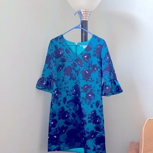Draper James floral blue dress
